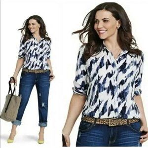 CAbi Moody Blues Top Size Large